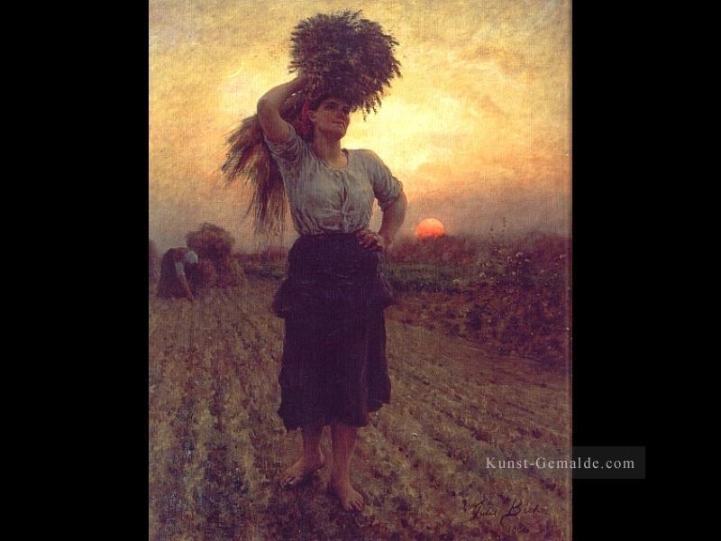Harvester Landschaft Realist Jules Breton Ölgemälde